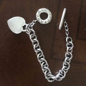 AUTHENTIC Tiffany and Co. Heart toggle bracelet